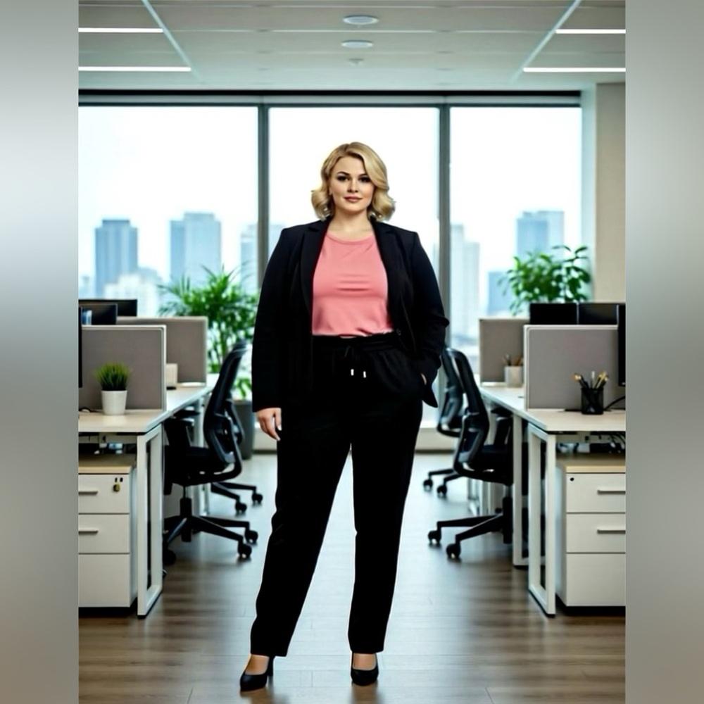 Classic Black Women's Pantsuit